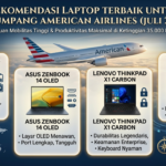 Rekomendasi Laptop Terbaik untuk Penumpang American Airlines (Juli 2026)