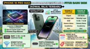 iPhone 18 Pro Max: Bocoran Spesifikasi, Fitur Baru, dan Jadwal Rilis Terbaru 2026