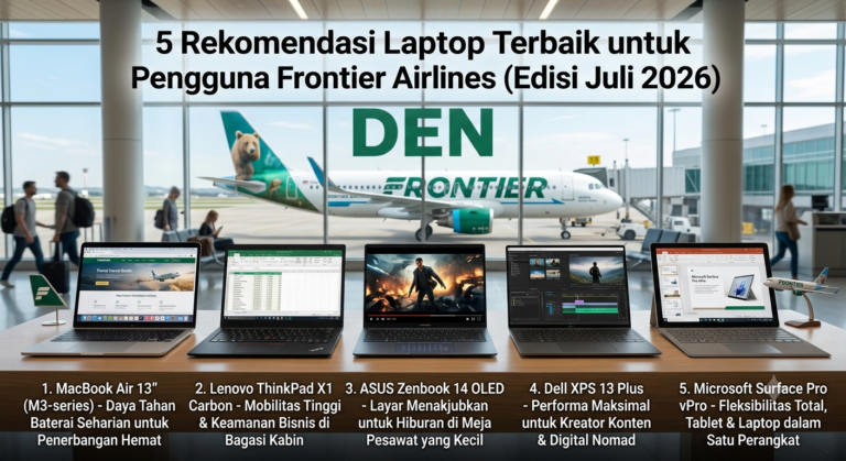 5 Rekomendasi Laptop Terbaik untuk Pengguna Frontier Airlines (Edisi Juli 2026)