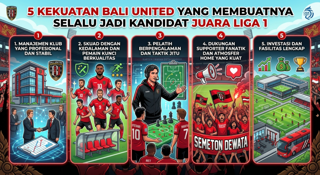5 Kekuatan Bali United yang Membuatnya Selalu Jadi Kandidat Juara Liga 1