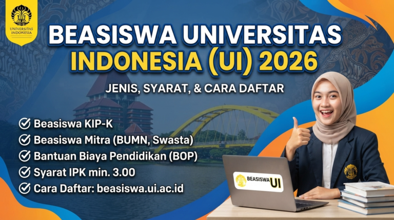 Mahasiswa mendaftar Beasiswa Universitas Indonesia UI 2026