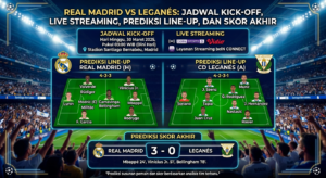Real Madrid vs Leganés: Jadwal Kick-off, Live Streaming, Prediksi Line-up, dan Skor Akhir