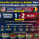 Hasil Amerika Serikat vs Belgia: Skor Akhir, Jalannya Pertandingan, dan Highlight Lengkap