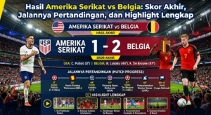Hasil Amerika Serikat vs Belgia: Skor Akhir, Jalannya Pertandingan, dan Highlight Lengkap