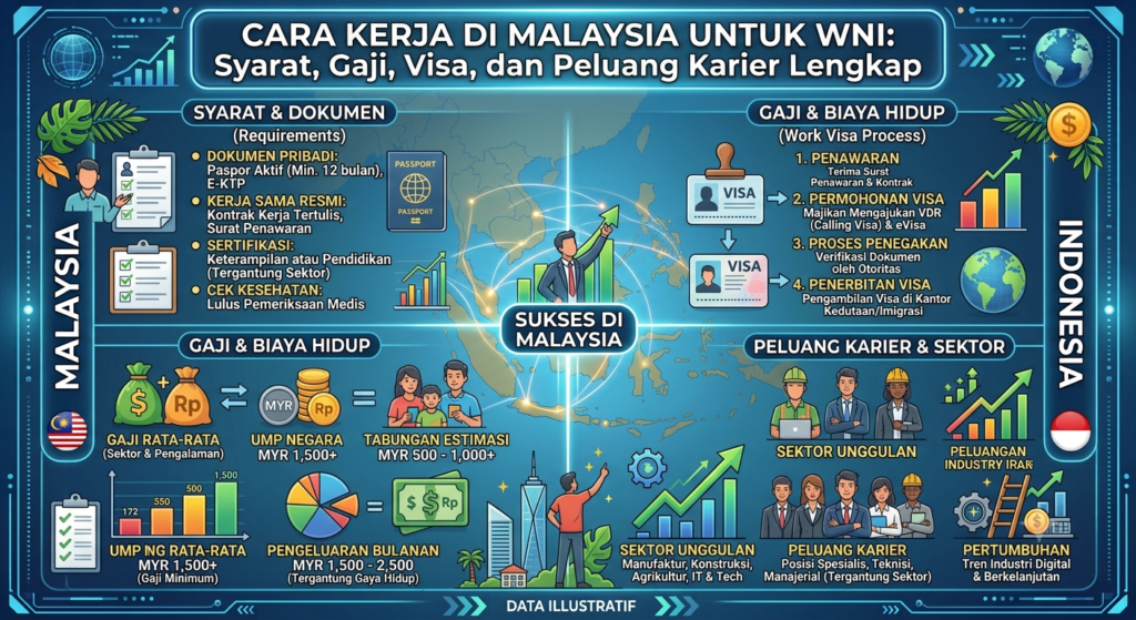 Cara Kerja di Malaysia untuk WNI: Syarat, Gaji, Visa, dan Peluang Karier Lengkap