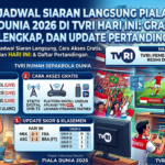 Jadwal Siaran Langsung Piala Dunia 2026 di TVRI Hari Ini: Gratis, Lengkap, dan Update Pertandingan
