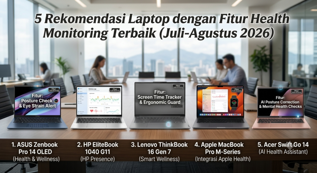 5 Rekomendasi Laptop dengan Fitur Health Monitoring Terbaik (Juli-Agustus 2026)