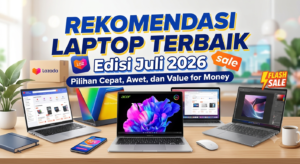 Rekomendasi Laptop Terbaik Edisi Juli 2026: Pilihan Cepat, Awet, dan Value for Money di Lazada