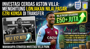 Investasi Cerdas Aston Villa: Menghitung Lonjakan Nilai Pasar Ezri Konsa Di Bursa Transfer