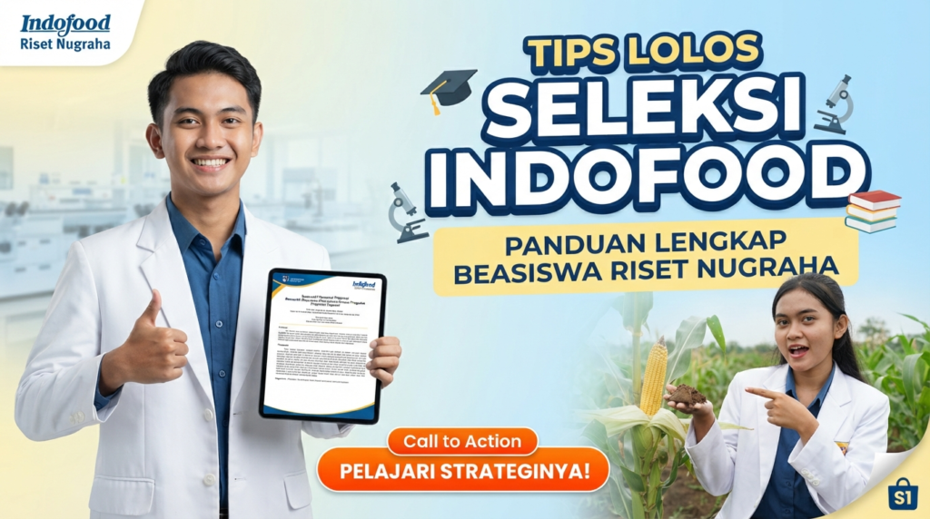 "Mahasiswa memegang proposal penelitian untuk persiapan seleksi Beasiswa Indofood Riset Nugraha 2026"
