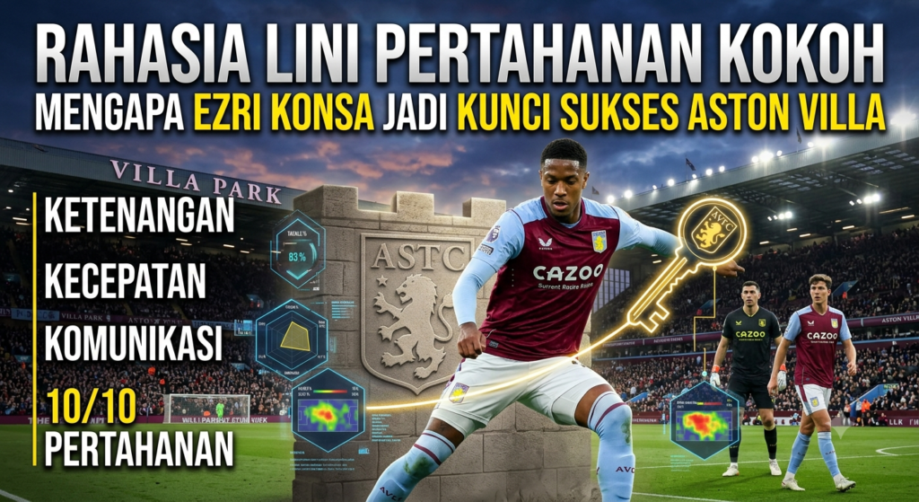 Rahasia lini Pertahanan Kokoh: Mengapa Ezri Konsa Jadi Kunci Sukses Aston Villa