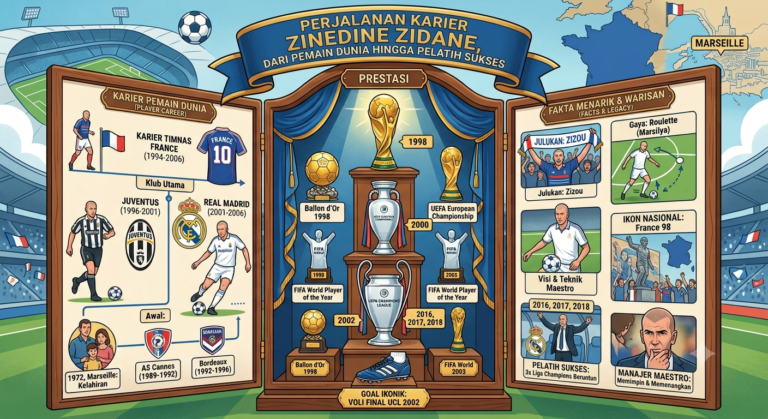 Perjalanan Karier Zinedine Zidane, dari Pemain Dunia hingga Pelatih Sukses