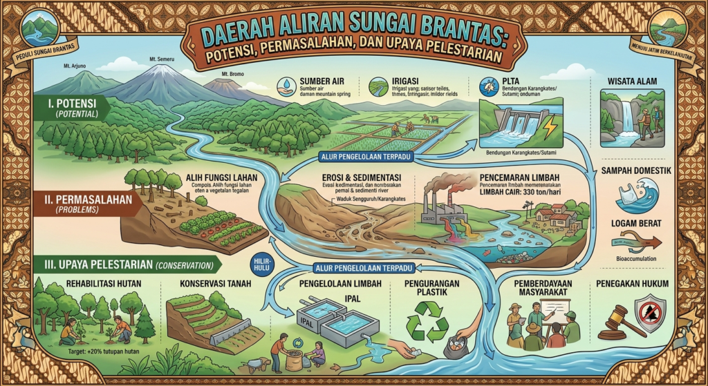 Daerah Aliran Sungai Brantas: Potensi, Permasalahan, dan Upaya Pelestarian