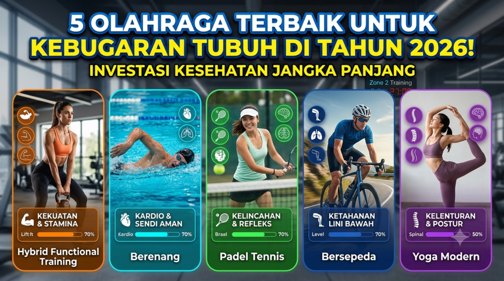 5 Olahraga Terbaik untuk Menjaga Kebugaran Tubuh di Tahun 2026