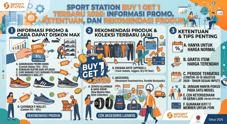 Sport Station Buy 1 Get 1 Terbaru 2026: Informasi Promo, Ketentuan, dan Rekomendasi Produk