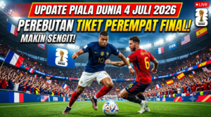 Update Piala Dunia 4 Juli 2026: Perebutan Tiket Perempat Final Makin Sengit