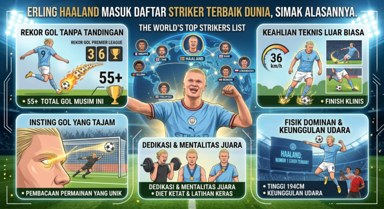 Erling Haaland Masuk Daftar Striker Terbaik Dunia, Simak Alasannya