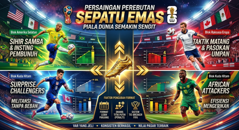 Persaingan Perebutan Sepatu Emas Piala Dunia Semakin Sengit