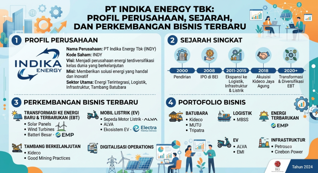 PT Indika Energy Tbk: Profil Perusahaan, Sejarah, dan Perkembangan Bisnis Terbaru
