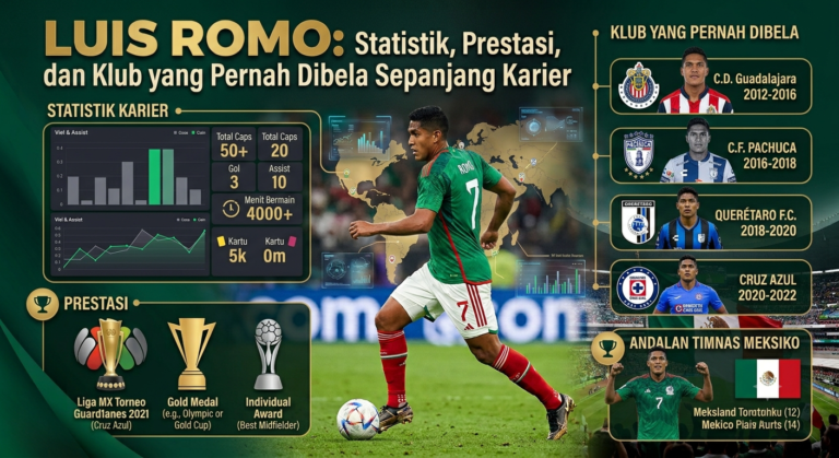 Luis Romo: Statistik, Prestasi, dan Klub yang Pernah Dibela Sepanjang Karier