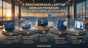 5 Rekomendasi Laptop dengan Prosesor Intel Core i7 vPro Terbaik (Agustus 2026)
