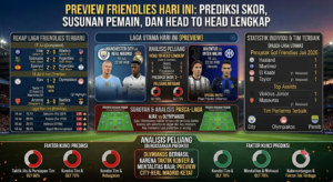 Preview Friendlies Hari Ini: Prediksi Skor, Susunan Pemain, dan Head to Head Lengkap