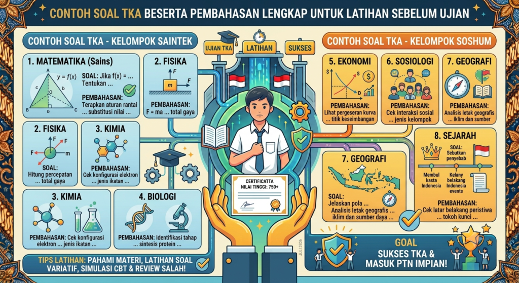 Contoh Soal TKA Beserta Pembahasan Lengkap untuk Latihan Sebelum Ujian