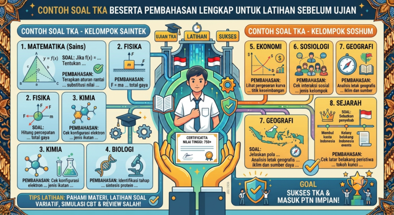 Contoh Soal TKA Beserta Pembahasan Lengkap untuk Latihan Sebelum Ujian