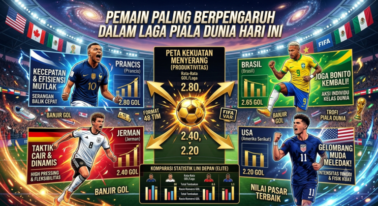 Pemain Paling Berpengaruh dalam Laga Piala Dunia Hari Ini