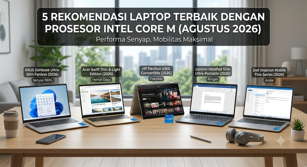5 Rekomendasi Laptop Terbaik dengan Prosesor Intel Core M (Agustus 2026)