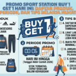 Promo Sport Station Buy 1 Get 1 Hari Ini: Daftar Produk, Periode, dan Tips Belanja Hemat