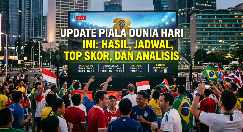 Update Piala Dunia Hari Ini: Hasil, Jadwal, Top Skor, dan Analisis