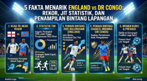 5 Fakta Menarik England vs DR Congo: Rekor, Statistik, dan Penampilan Bintang Lapangan