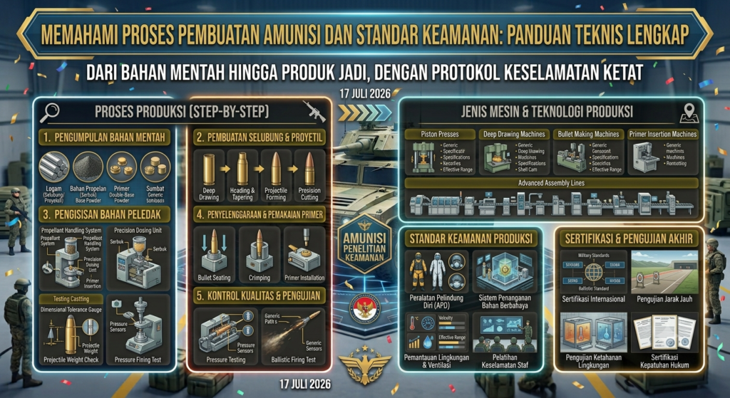Bagaimana Amunisi Diproduksi? Mengenal Proses Pembuatan dan Standar Keamanannya