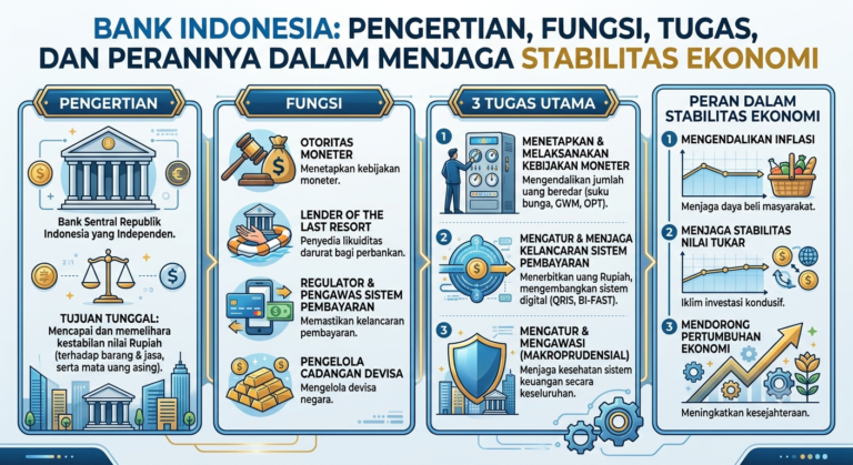 Bank Indonesia: Pengertian, Fungsi, Tugas, dan Perannya dalam Menjaga Stabilitas Ekonomi
