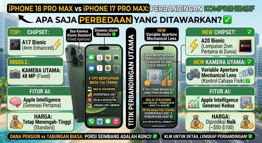 iPhone 18 Pro Max vs iPhone 17 Pro Max: Apa Saja Perbedaan yang Ditawarkan?