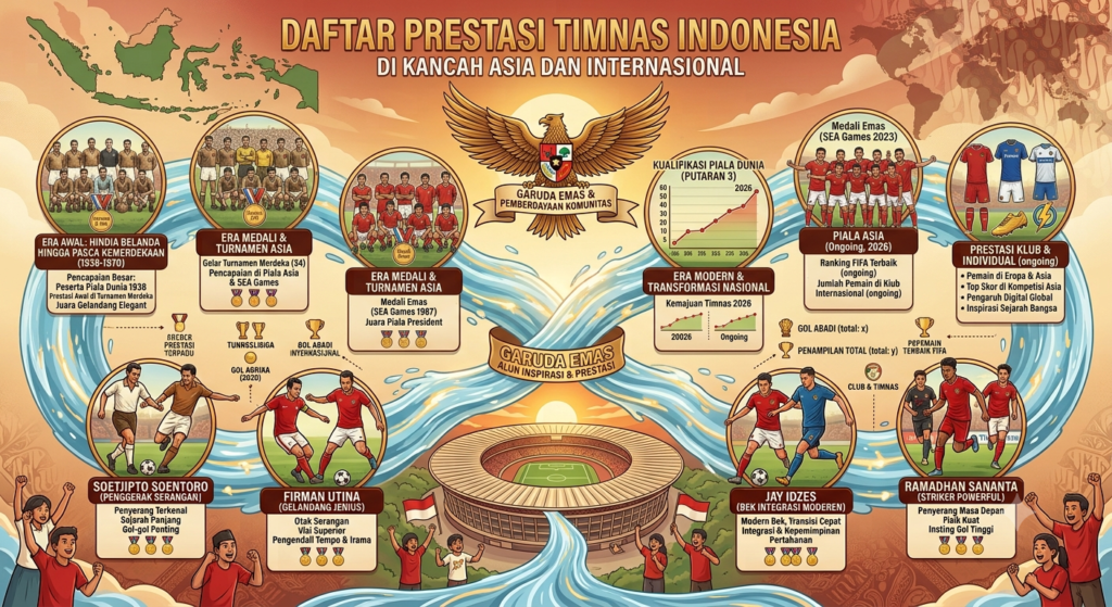 Daftar Prestasi Timnas Indonesia di Kancah Asia dan Internasional