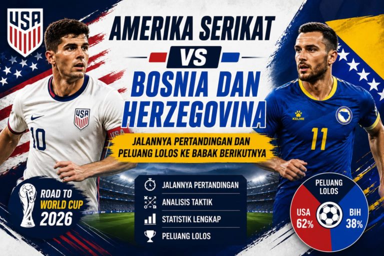 Amerika Serikat vs Bosnia dan Herzegovina: Jalannya Pertandingan dan Peluang Lolos ke Babak Berikutnya