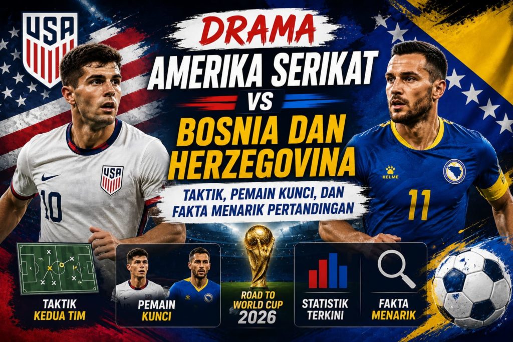 Drama Amerika Serikat vs Bosnia dan Herzegovina: Taktik, Pemain Kunci, dan Fakta Menarik Pertandingan