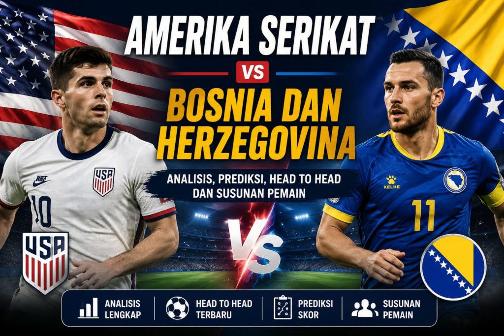 Bosnia dan Herzegovina Tumbang dari Amerika Serikat? Simak Rekap dan Statistik Lengkap Laga 2026