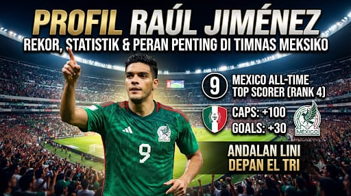 Profil Raúl Jiménez: Rekor, Statistik, dan Peran Pentingnya di Timnas Meksiko