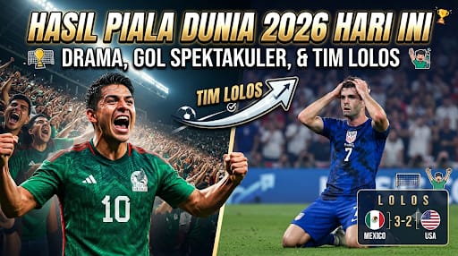 Hasil Piala Dunia 2026 Hari Ini: Drama, Gol Spektakuler, dan Tim yang Lolos ke Babak Berikutnya