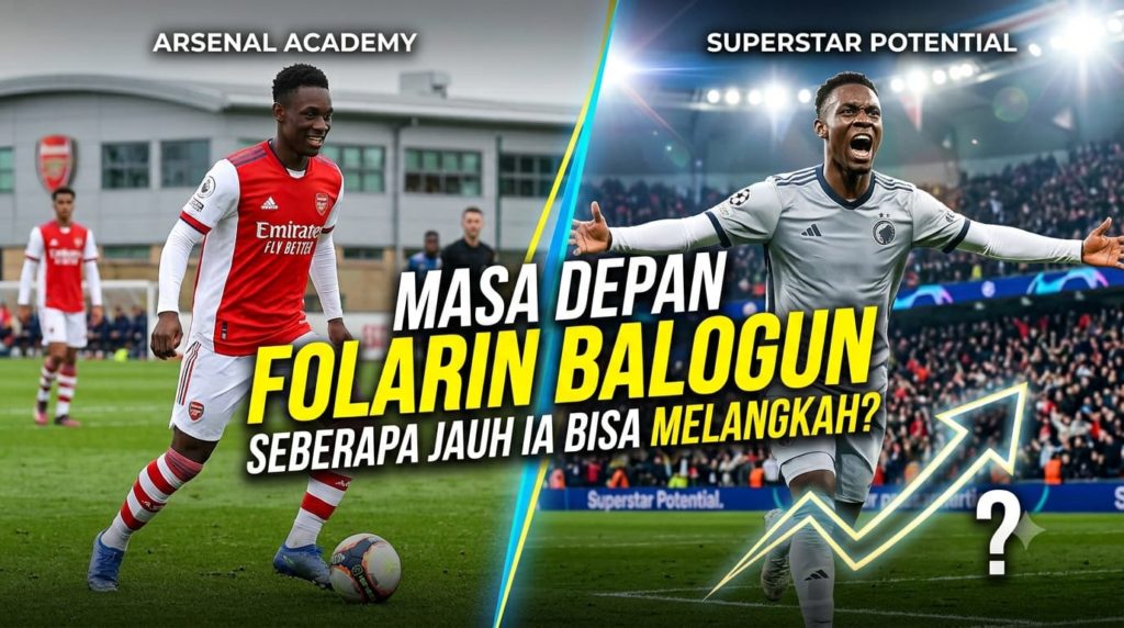 buatkan thumbnail artikel dengan judul/topik berikut Masa Depan Folarin Balogun: Seberapa Jauh Ia Bisa Melangkah?