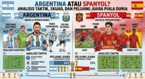 Argentina atau Spanyol? Analisis Taktik, Skuad, dan Peluang Juara Piala Dunia