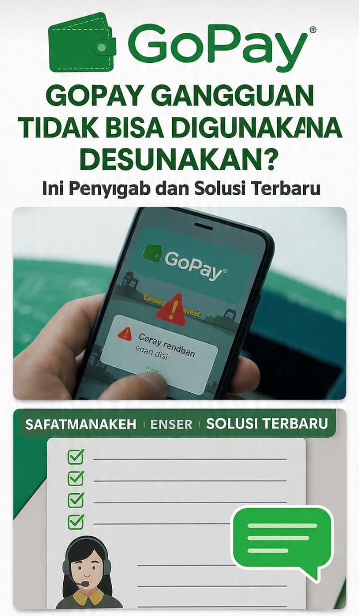 GoPay Gangguan Tidak Bisa Digunakan? Ini Penyebab dan Solusi Terbaru