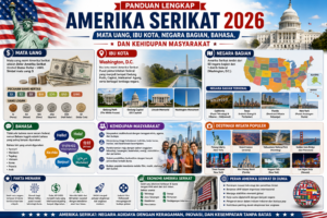 Panduan Lengkap Amerika Serikat 2026: Mata Uang, Ibu Kota, Negara Bagian, Bahasa, dan Kehidupan Masyarakat