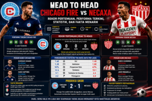 Head to Head Chicago Fire vs Necaxa: Rekor Pertemuan, Performa Terkini, Statistik, dan Fakta Menarik