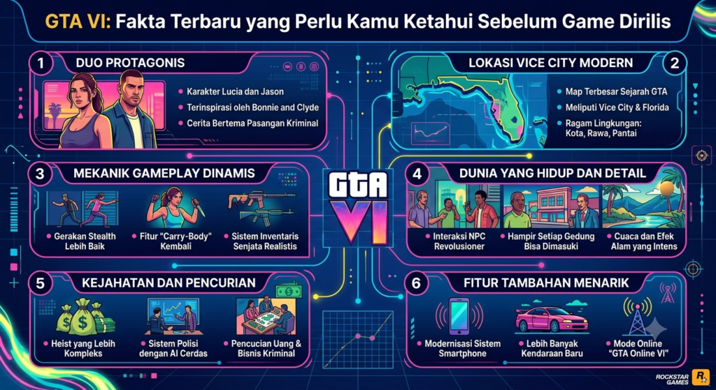GTA VI: Fakta Terbaru yang Perlu Kamu Ketahui Sebelum Game Dirilis