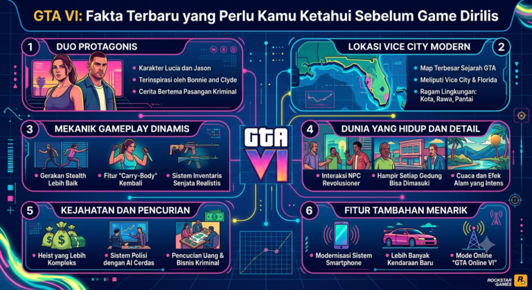 GTA VI: Fakta Terbaru yang Perlu Kamu Ketahui Sebelum Game Dirilis