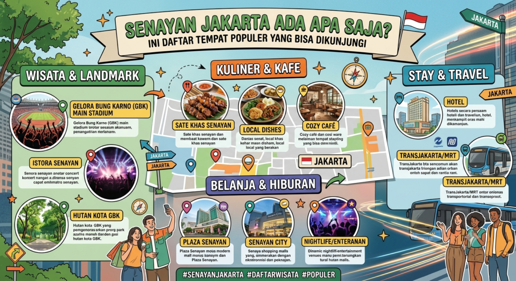Senayan Jakarta Ada Apa Saja? Ini Daftar Tempat Populer yang Bisa Dikunjungi